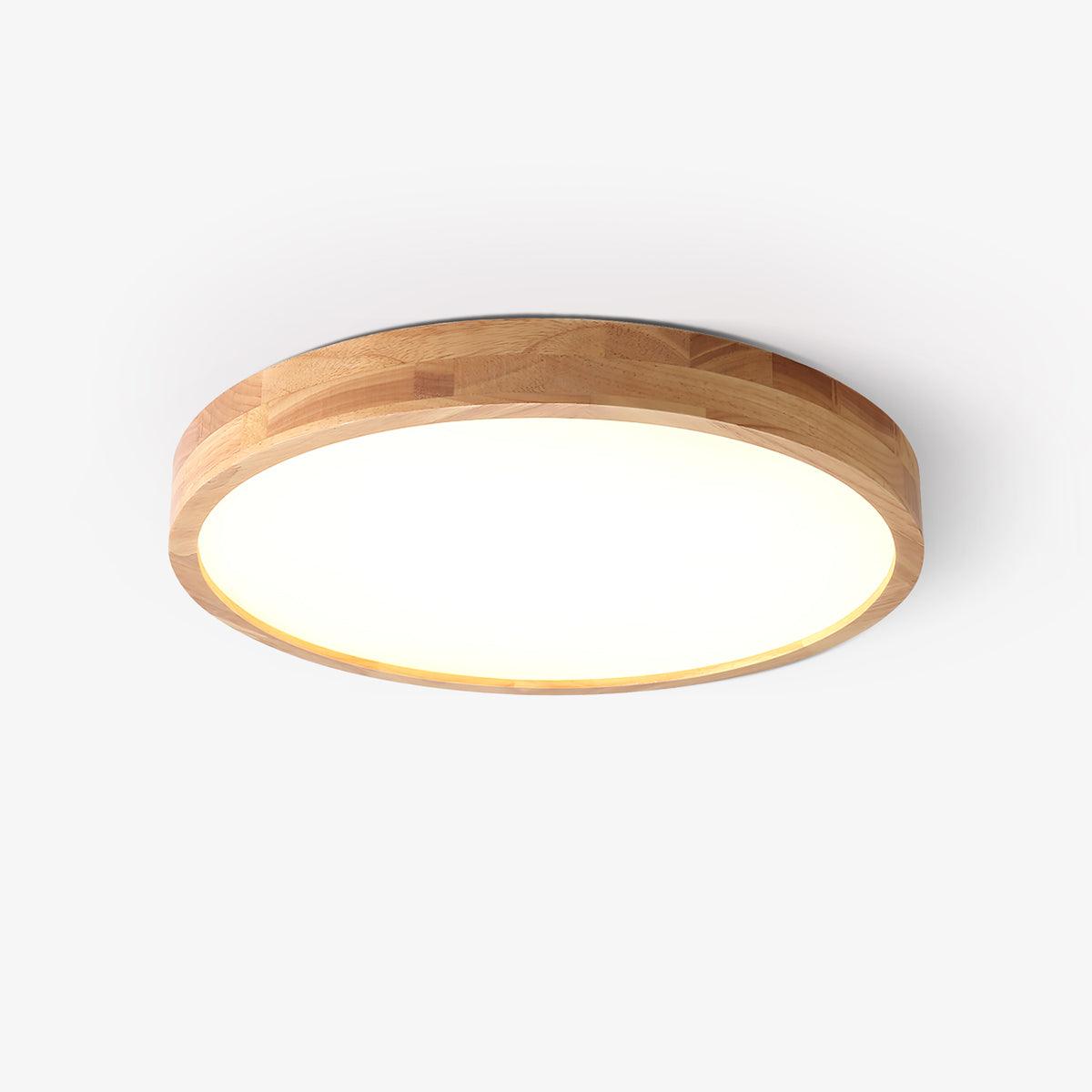 Adjustable LEDs And Acrylic Shade Geometric Wooden Ceiling Light